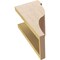 Ekena Millwork 6"W x 6"D x 12"H Wide Garner Rough Cedar Woodgrain TimberThane Corbel, Primed Tan CORUR06X06X12GARRCPR - alternate 6